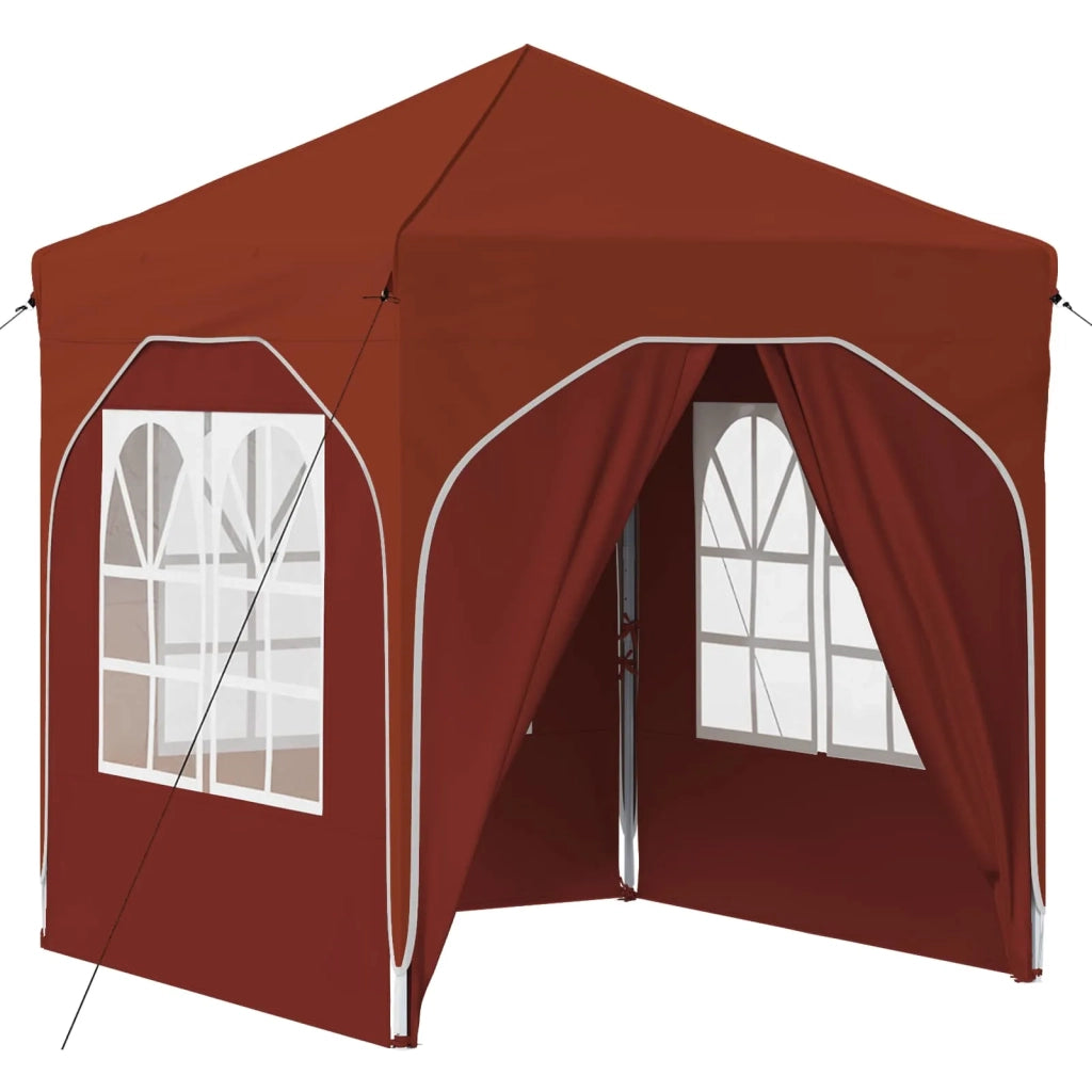 Tenda per feste a pop-up-Gazebo 192 x 192 x 245 cm Terracotta 441512