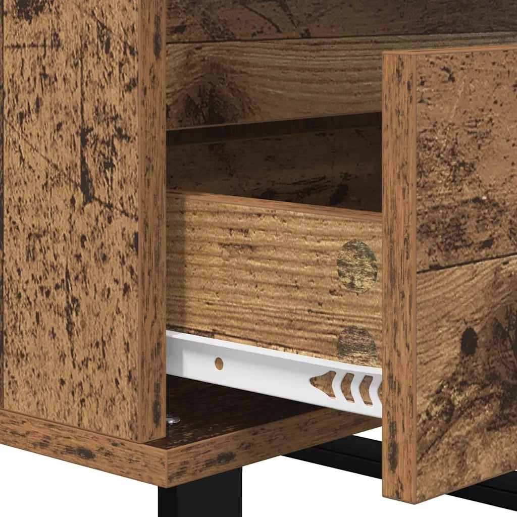 Credenza con Cassetto-Buffet-Armadio da cucina Legno vecchio Legno multistrato