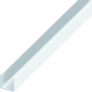 Alfer PROFILO A U ALLUMINIO Argento Cromato mm. 10x11,5x1 mt. 2 5.00 pz