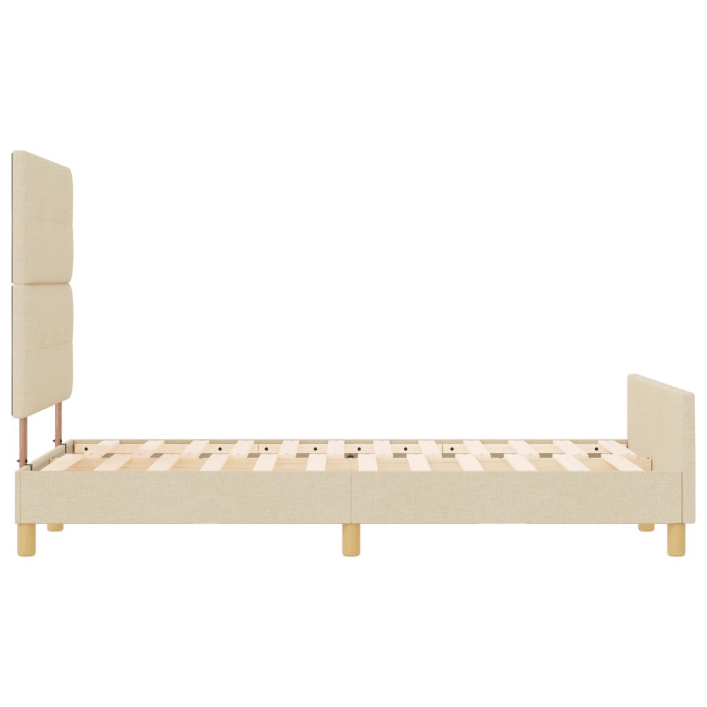 Struttura del letto  Crema 120x200 cm Tessuto