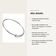 Componenti per bicicletta - Hub Pal - 5 pezzi - Acciaio inossidabile - Duraturo - Resistente allo sforzo - Diametro esterno 26 mm - Adatto per assi F0/F1/F3/F5/XL/KT - Boccoletto da filettatura