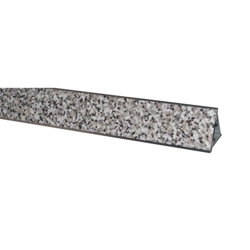 Alzatina triangolare in pvc rivestita in carta colore granito baveno