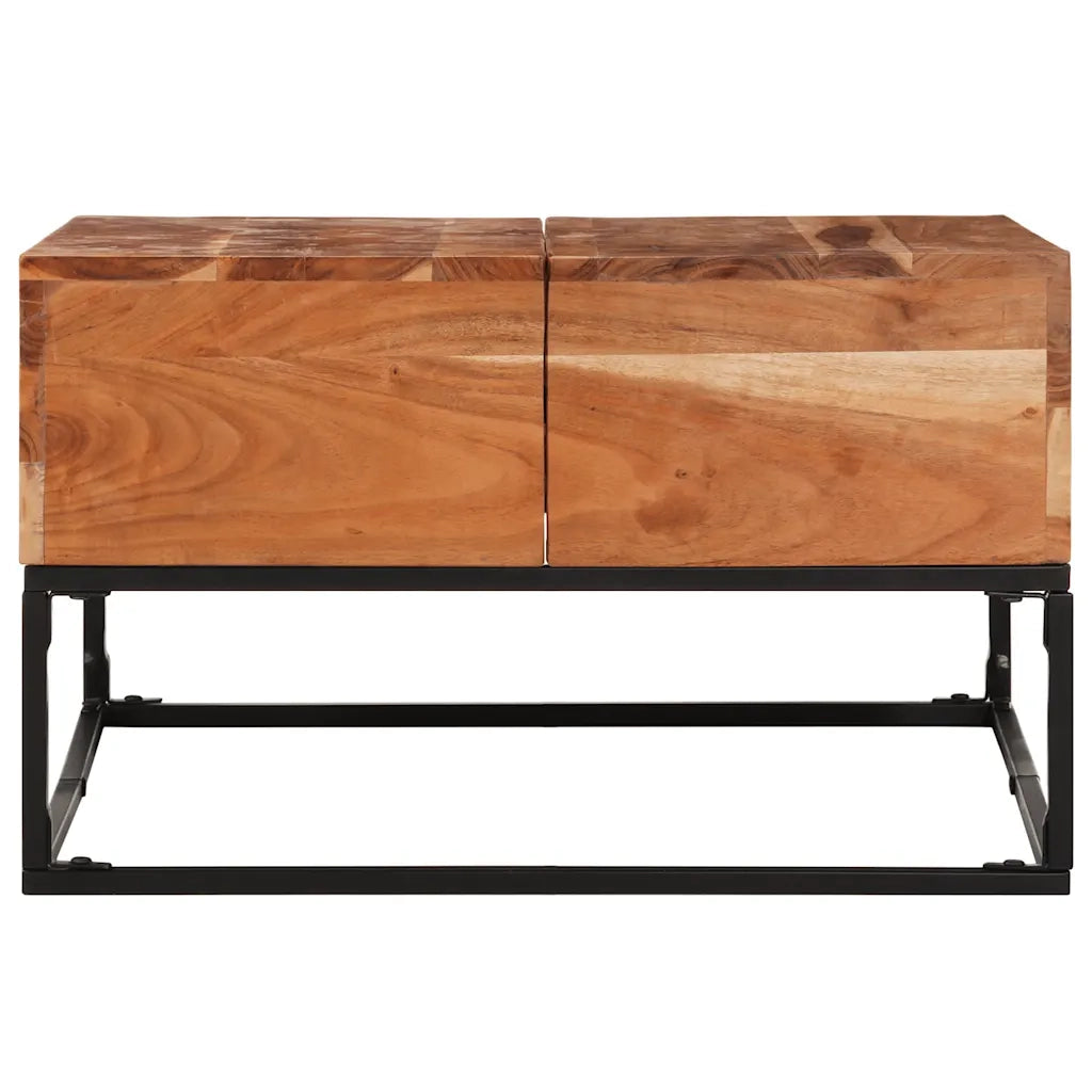 Tavolino da Salotto 68x68x41 cm in Legno Massello di Acacia cod mxl 5781