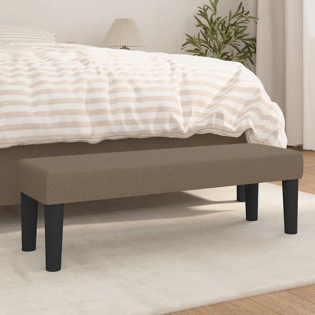Panca Tortora 100x30x30 cm in Tessuto CFW2760386