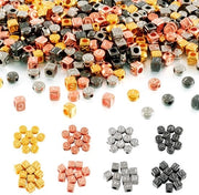 Accessori per gioielli - 800 pezzi - CCB accessori in plastica - Plana/Ronde/Cubi - Attività di fai da te - Accessori per collane/orecchini - Leggero/Sostenibile