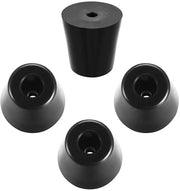 Piedini di protezione per mobili 4 pezzi - Gomma antiscivolo - D40mm x H40mm - Sostegni protettivi - Resistenti e shockassorbenti - Installazione facile - Protezioni per mobili