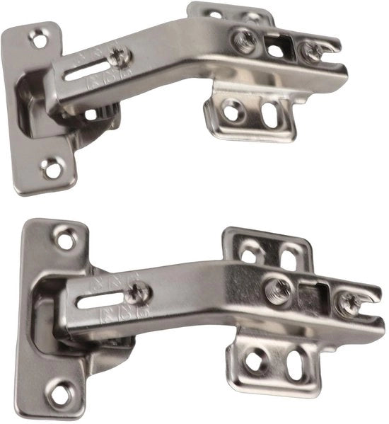Scharniere a 135 gradi - Piattaforma di riparazione di scharniere - Scharniere per armadietti della cucina - Regolabile - Acciaio freddo laminato - Pacchetto da 2 - Scharniere per porte