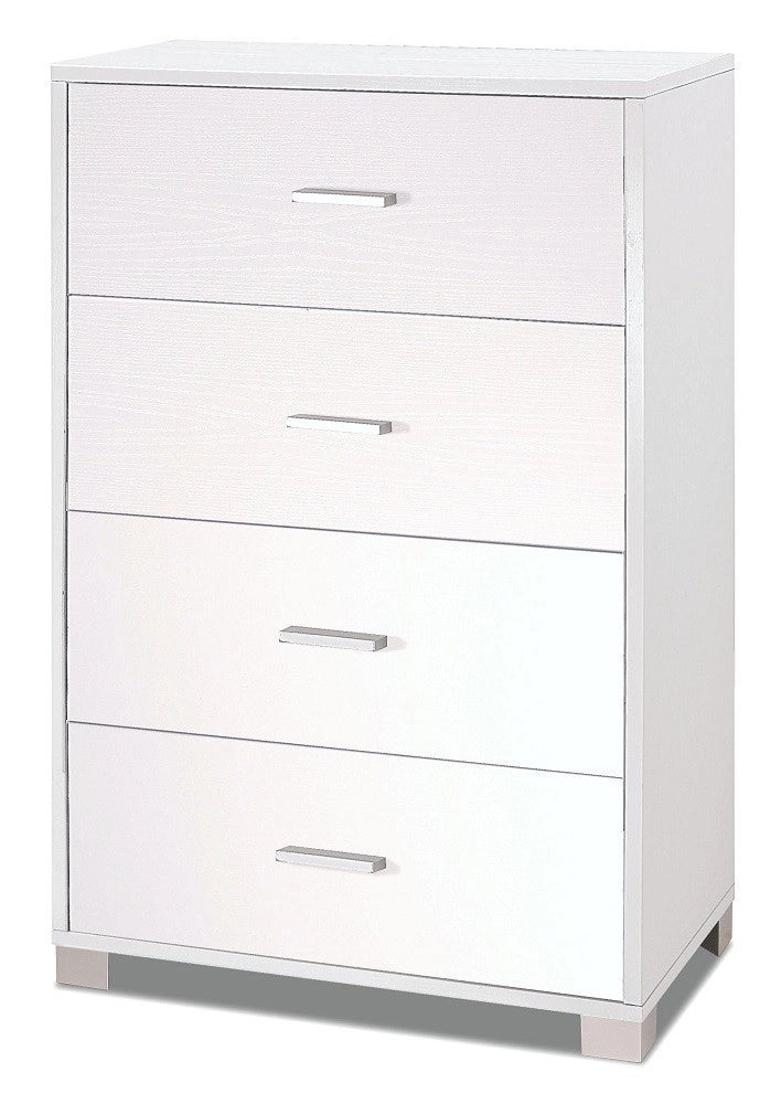 KIT MOBILE CASSETTIERA 4 POSTI H112 L70 P41 Cm FINITURA BIANCO FIAMMATO SARMOG 774k