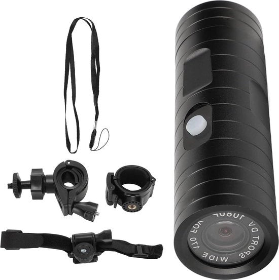 Camera per motocicletta 1080P Full HD - 800MP, angolo di vista ampio 170 gradi, acqua resistente.