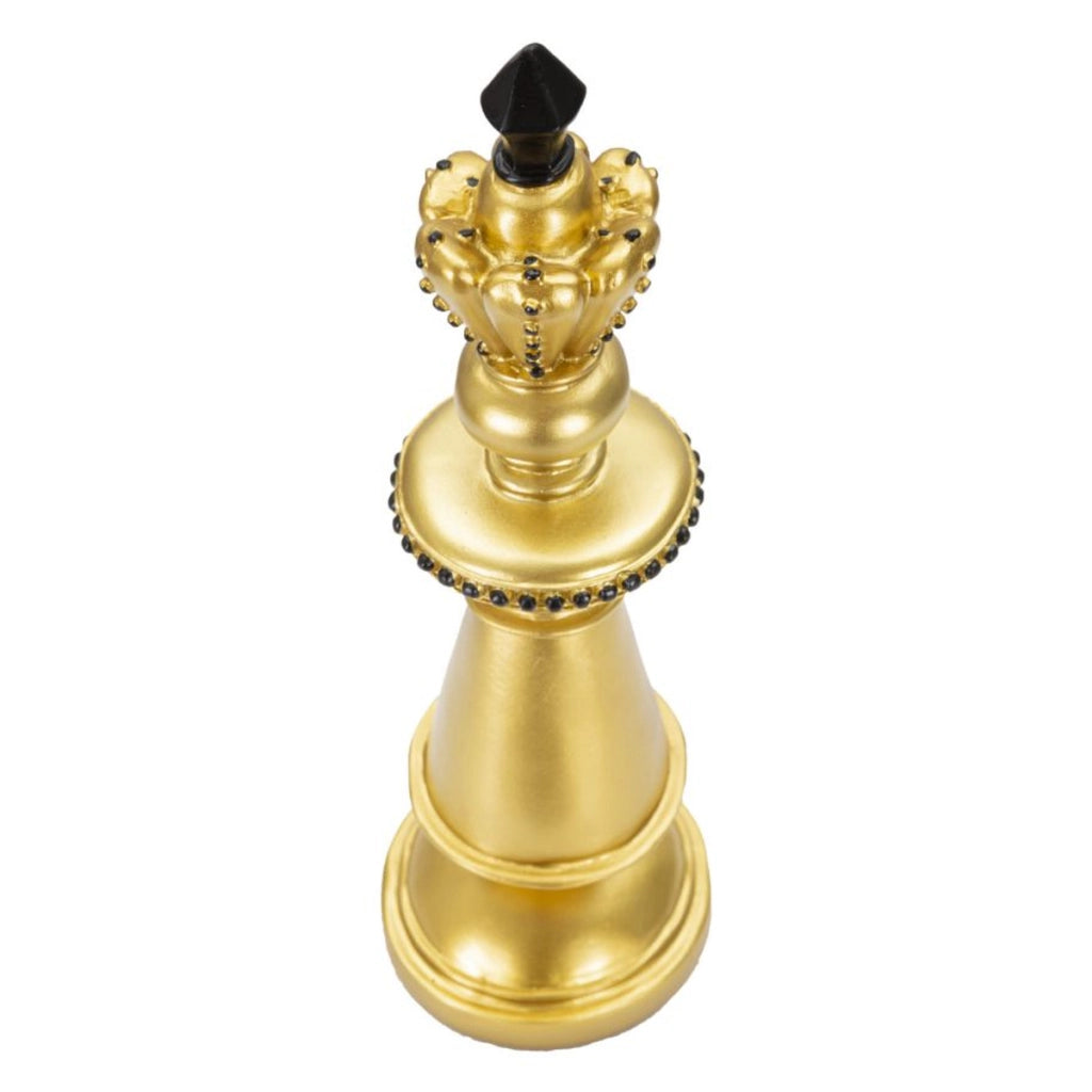 Scultura Scacchi 11, Oro, Poliresina, 11x11x32,5 cm