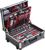 Carrello di attrezzi professionale – 230 pezzi – Con ruote – Manico telescopico – Gabbia di attrezzi professionale – Ruotabile su ruote – Completo di attrezzi 

Modello: 
230 pezzi 
Caratteristiche tecniche: 
- Manico telescopico