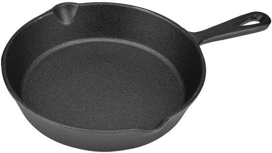 Piatto per Frittate in Cotto in Acciaio con Superficie Non Aderente Pre-Infiammata per Pizza e Frittate da 16cm-20cm