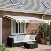 Telo di ricambio per tenda da sole Grigio chiaro e bianco 964597