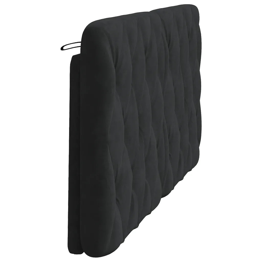 Cuscino Testiera Nero 160 cm in Velluto CFW5578160