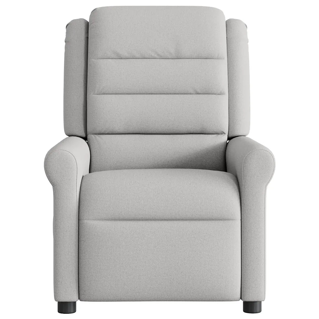 Divano Sedia-Poltrona Reclinabile in Tessuto Grigio Nuvola 797816
