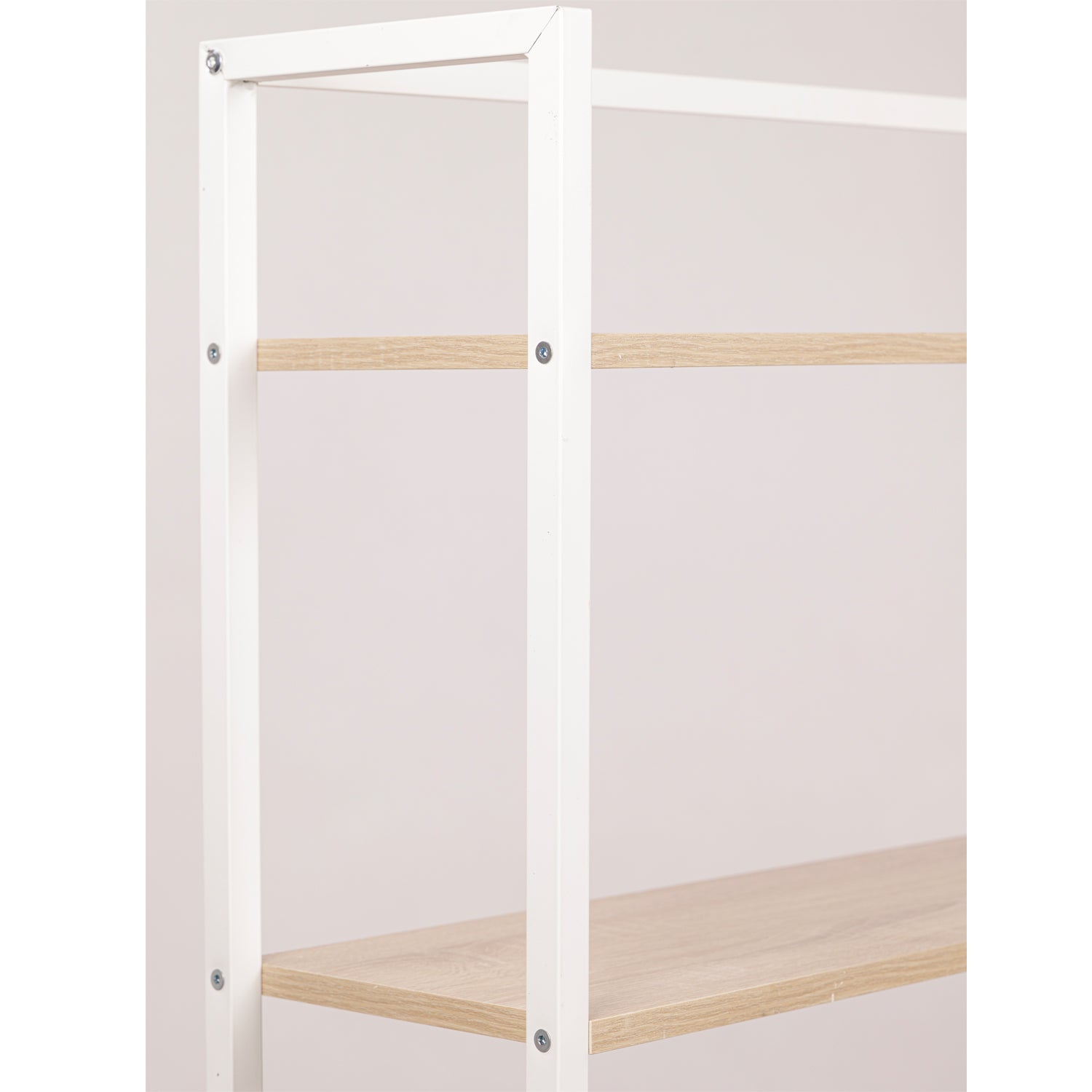 Marvin Mobile Lavatrice Salvaspazio Scaffali per Bagno in Metallo e Legno Robusto Ripiani Sopra Asciugatrice Lavanderia