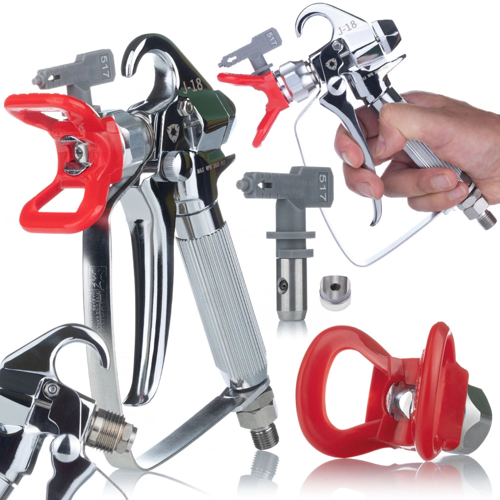 Pistola a Spruzzo Professionale Rosfix UltraSpray J-18 – Qualità e Precisione | Pressione Max 3600psi, Ugello 517