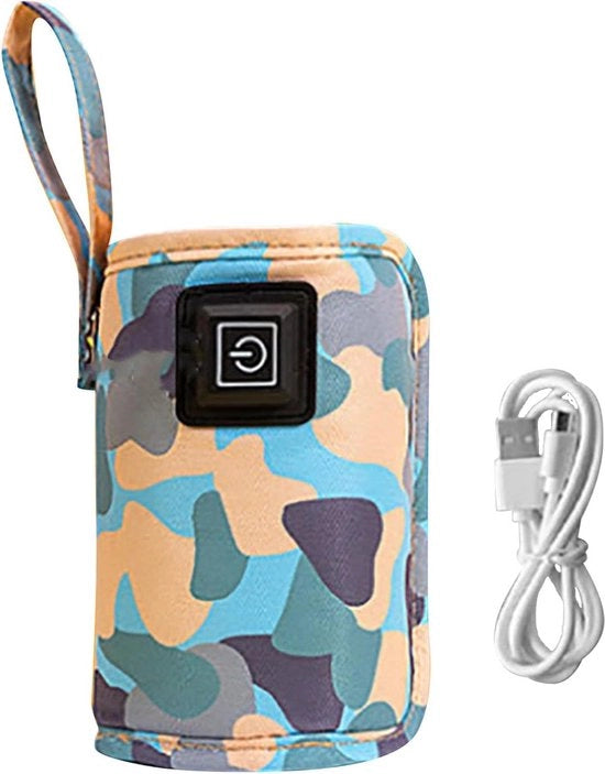 Borsa per l'allattamento - Scaldabiberon USB - Regolabile in temperatura - Termosistema portatile per l'allattamento - Outdoor 5V 2A (Blu)