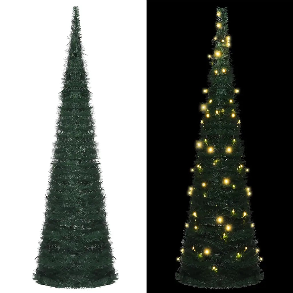 Albero di Natale Artificiale Pop-up Stringa a LED Verde 210cm cod mxl 17201