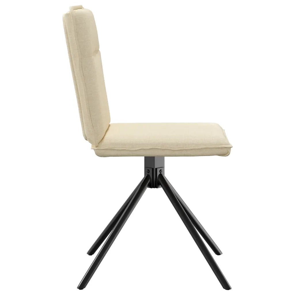 Sedie da Pranzo 2 pz Crema in Tessuto 4101239