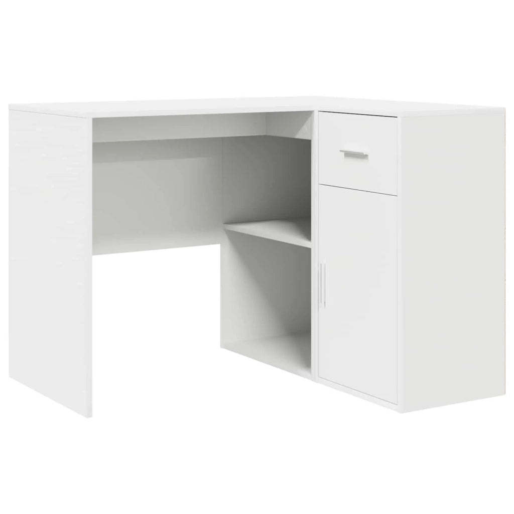 Scrivania ad angolo con cassetto Bianco 102 x 88 x 75 cm 3337273