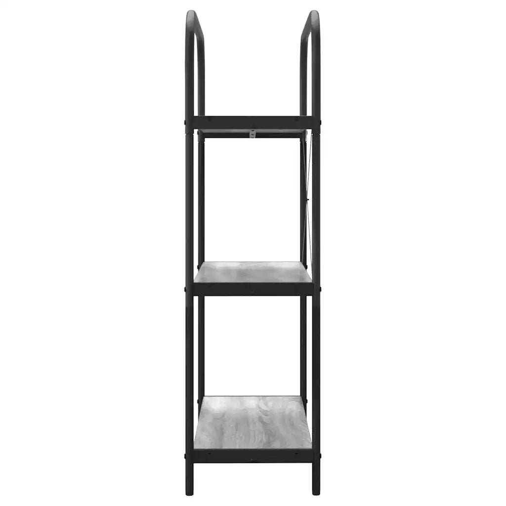 Libreria-Scaffale per Libri-Mobile di Stoccaggio Grigio Sonoma 80 x 30 x 109 cm Legno multistrato 614051