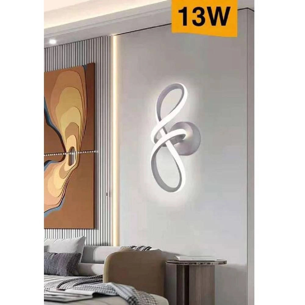 Trade Shop - Applique Moderno Intrecciato A Led 13 W Da Parete 3 Colorazione Di Luce Aq30-3c -