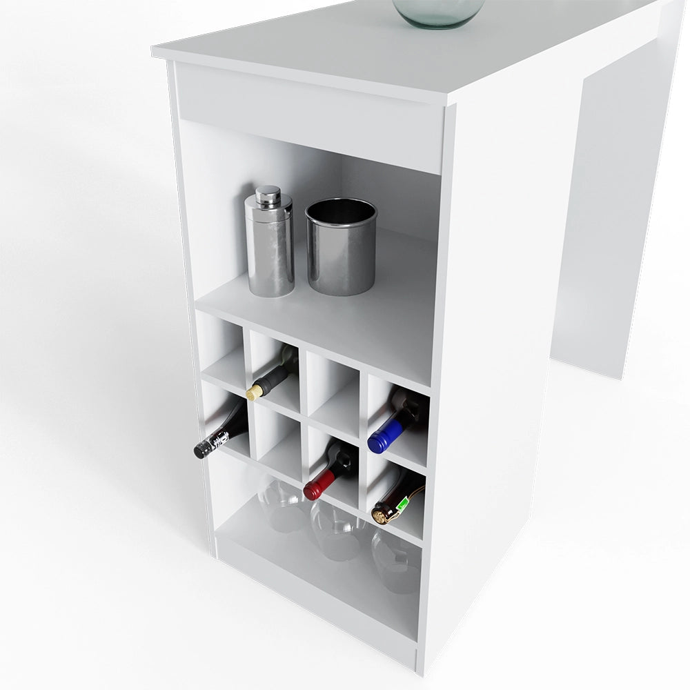 Vicco Tavolo bar alto Bianco 115 x 50 cm