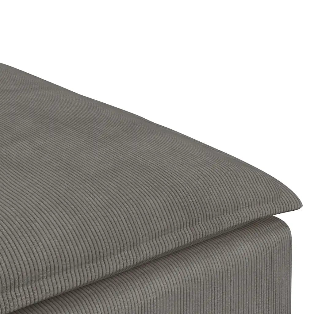 Divano da Giardino-Modulo Poggiapiedi Divano Modulare Grigio Chiaro 100x100x48 cm 563020