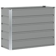 Fioriera moderna e versatile per interni/esterni 100 x 40 x 75 cm acciaio grigio chiaro 02_0059180