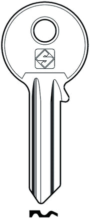 Silca CHIAVE OTTONE FF1 (G. VAC 0) F.F. 20.00 pz
