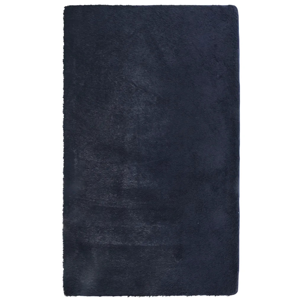 Tappeto del soggiorno | Tappeto Shaggy a Pelo Lungo NAVARRA Blu Marino 60x100 cm