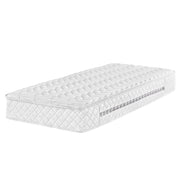 Materasso a molle insacchettate bianco rigido 90 x 200 cm in poliestere con memory foam di raffreddamento con cerniera