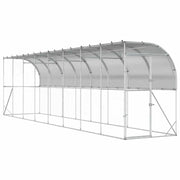 Gabbia per Polli Contro il Muro Argento 600 x 150 x 215 cm 3434723