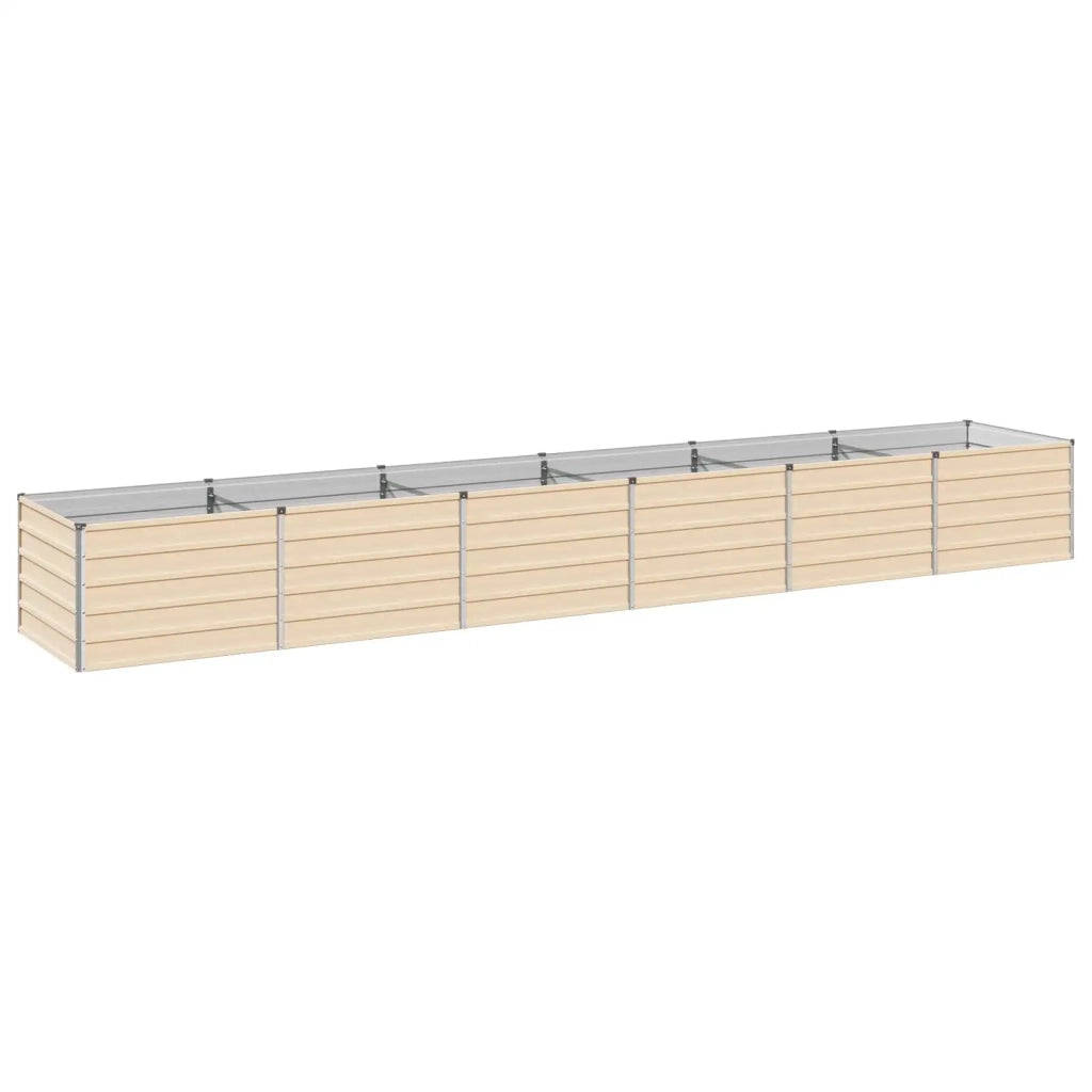 Letto rialzato da giardino Avorio 480 x 80 x 55 cm 8006447