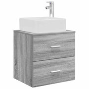 Mobile Lavabo | Armadio Lavabo da Parete Sonoma grigio 53 x 34,5 x 63 cm