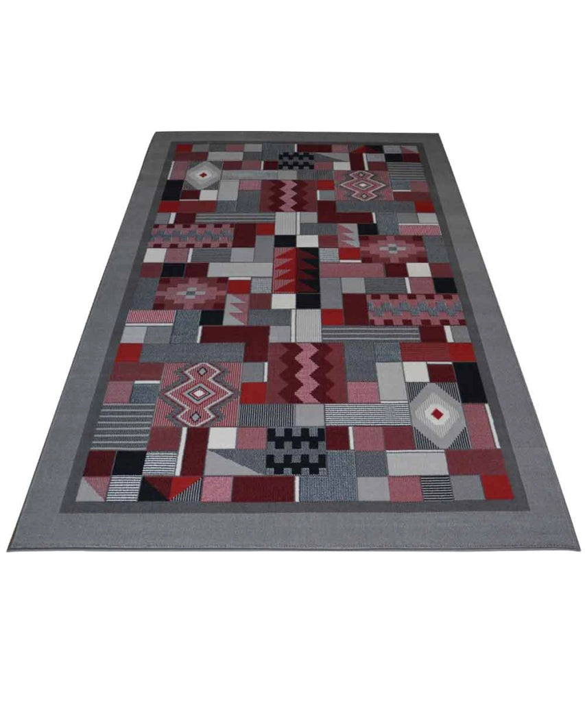 Tappeto passatoia ROYAL GAMMA 2064 GRIGIO cm.100x150 arredo salotto disegno moderno geometrico arredo casa