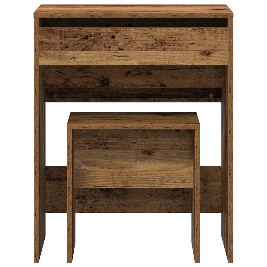 Tavolo da Trucco con cassetto Legno vecchio 60 x 40 x 75 cm 868870