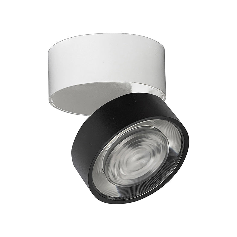 Hole - Applique/Plafoniera LED 13W 3000K CRI90 IP20 ottica 38° dimmerabile, in alluminio, finitura bianco/nero - Rossini Group