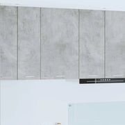 Armadio pensile Grigio Cemento e Bianco 50 x 31 x 80 cm