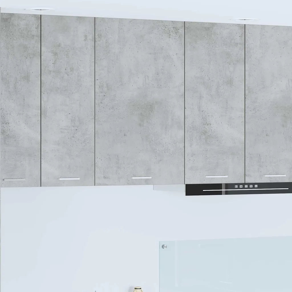 Armadio pensile Grigio Cemento e Bianco 50 x 31 x 80 cm