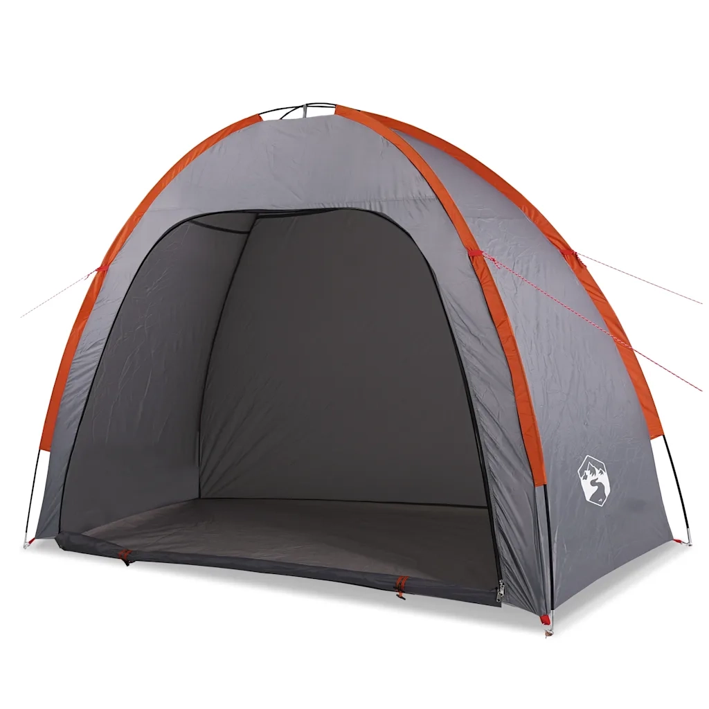 Tenda Portaoggetti Grigio e Arancione Impermeabile