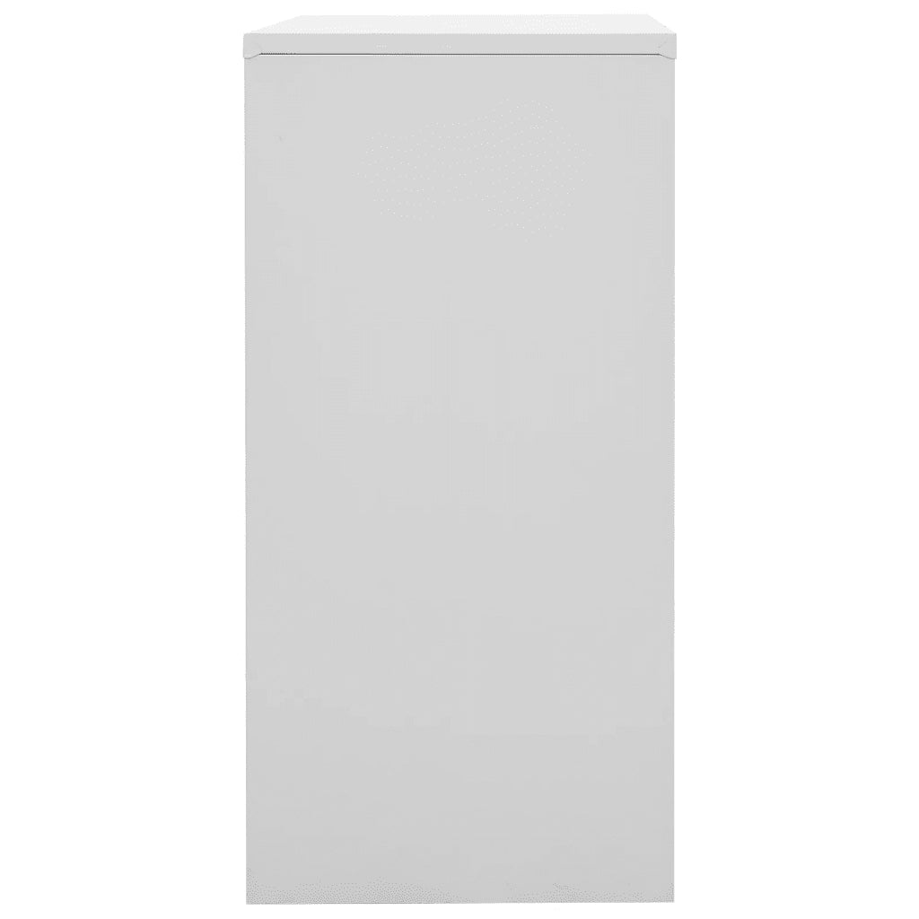 Armadietti Chiavi 2pz Grigio Chiaro Rosso 90x45x92,5cm Acciaio 3095233