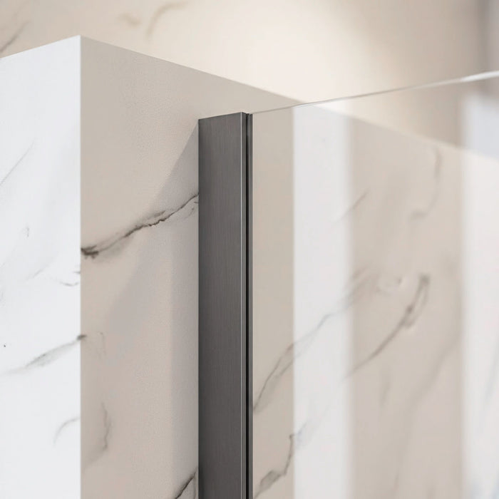 Parete Doccia Rea Flexi Transparent / Titan 70