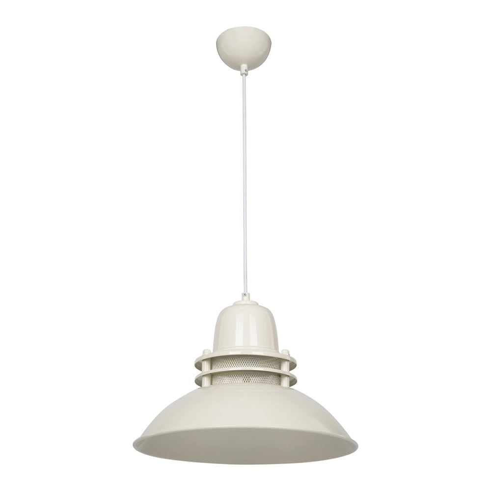 Lampada a sospensione stile industriale Tibet ASZ0870 colore crema