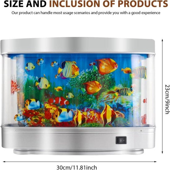 Lampada Atmosferica Notturna - LED Visualizzatore Acquario Fascinanti Viste per la Decorazione di Ufficio Casa