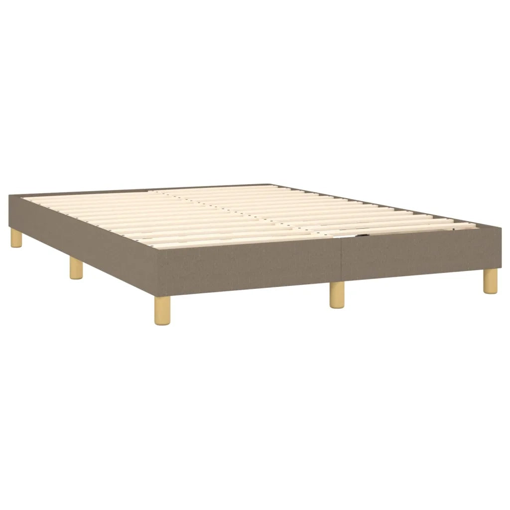 Giroletto a Molle con Materasso Tortora 140x200 cm in Tessuto 3130597