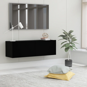 Mobile Porta TV Nero 100x30x30 cm in Legno Multistrato 801482