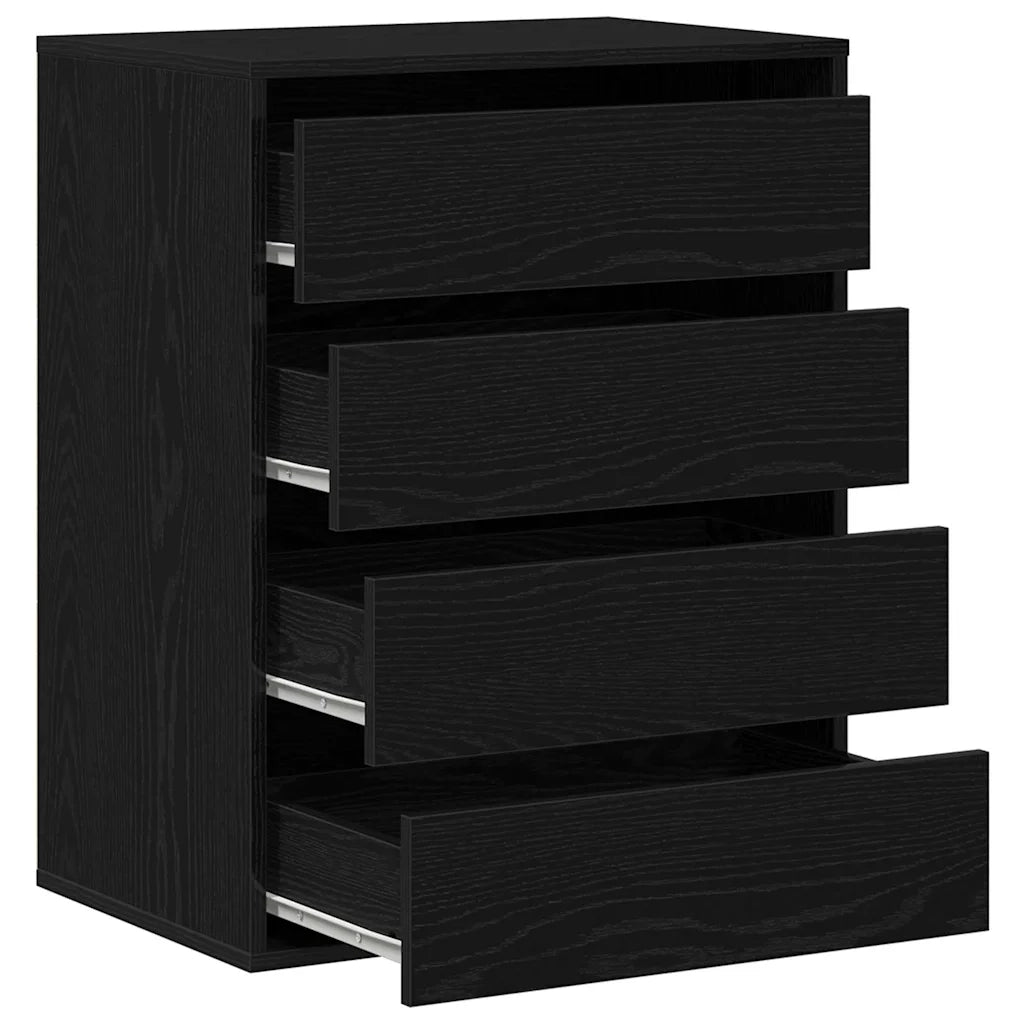 Mobile con Cassetti Nero 60 x 41 x 76 cm Legno multistrato 868922