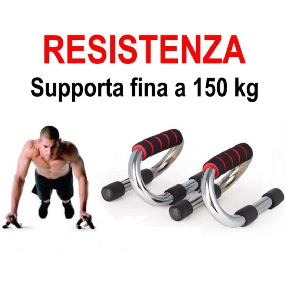 Trade Shop - Maniglie Per Flessioni Pettorali Spalle Push Up Stand Bars Per Fitness Palestra -